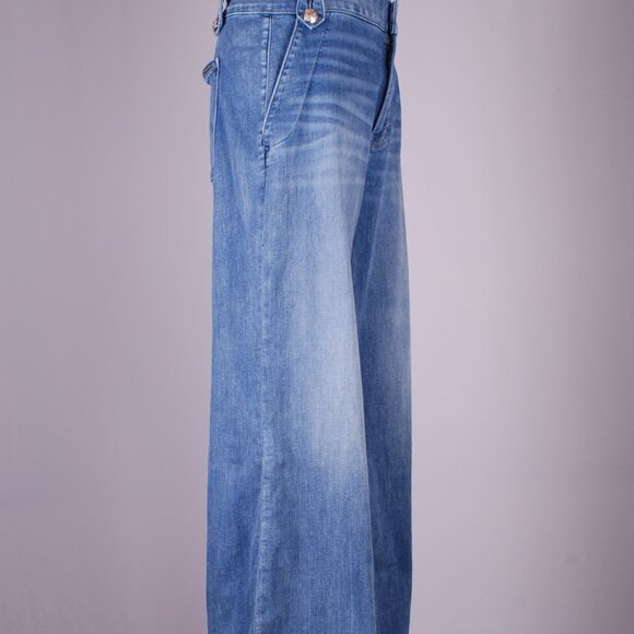 EUC WHBM High-Rise Wide Leg Nautical Jean, Sz - 14L - Picture 4 of 7